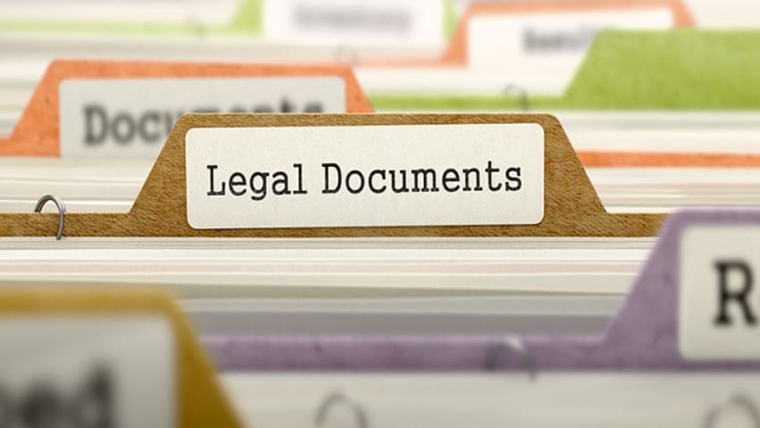 Legal Documents that can’t be Emailed